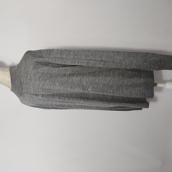 Uniqlo Sweater Mock Neck Merino Wool Grey XL Lightweight Knit Long Sleeve Preppy - Picture 7 of 13